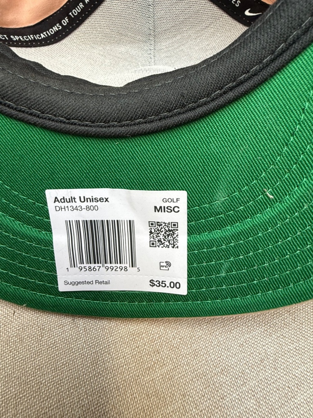 Nike Golf True Retro72 Performance Snapback Hat Arctic Pink Unisex NWT - Picture 9 of 9